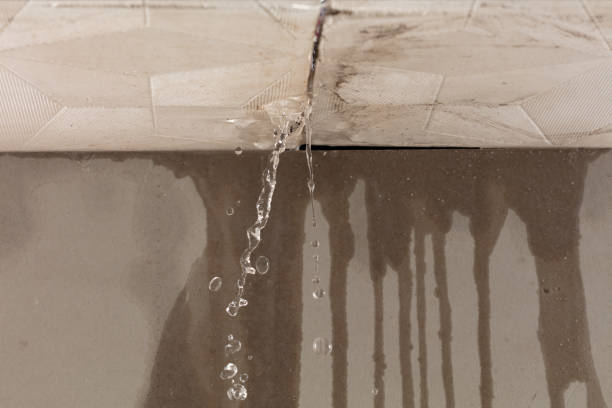 Professional Burst Pipe Cleanup technician working in Thornton, NH